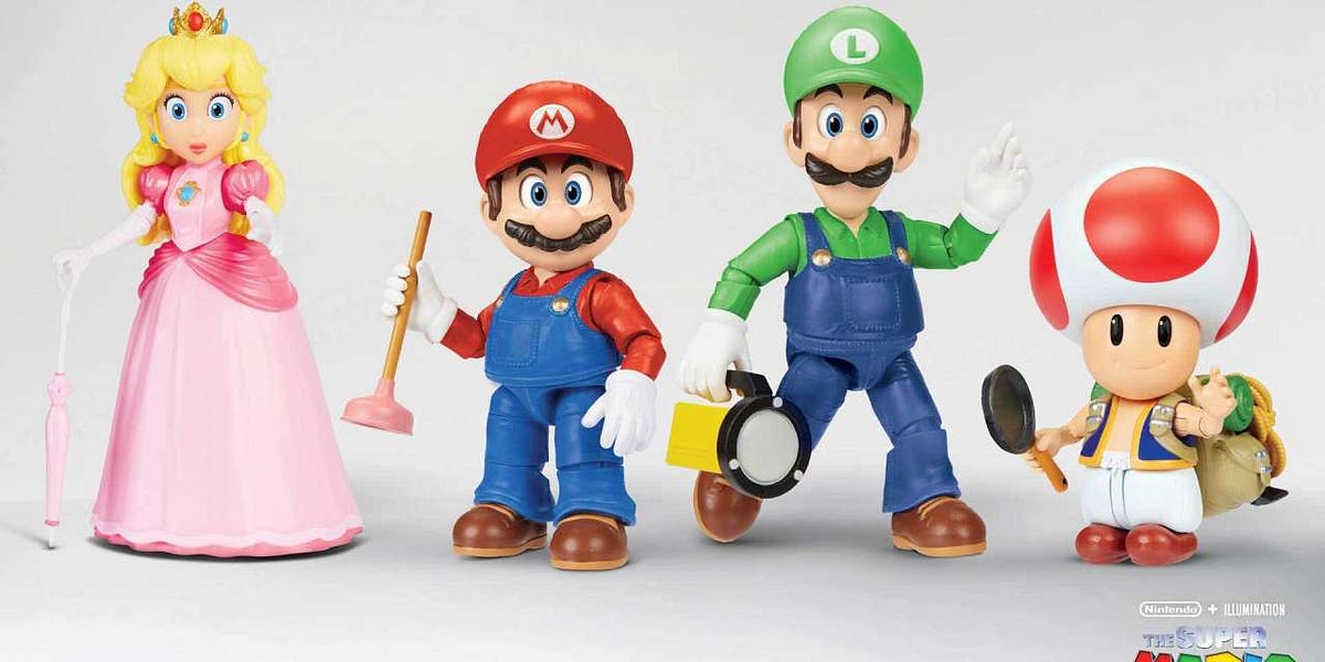 Action figure discount super mario