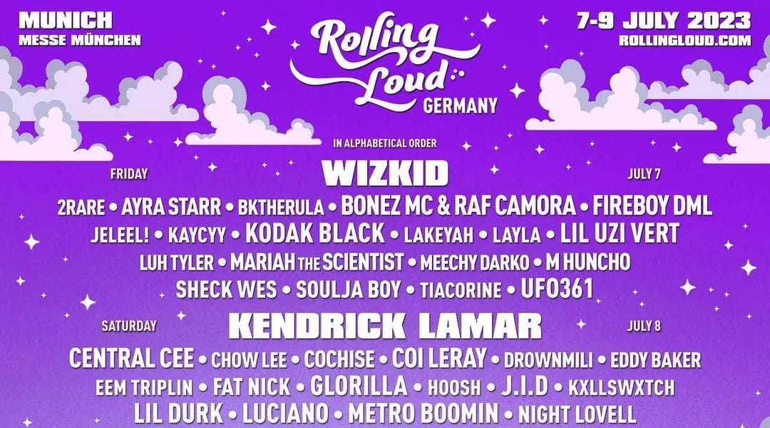 Rolling Loud Germany Lineup Revealed! by Heir Jordan