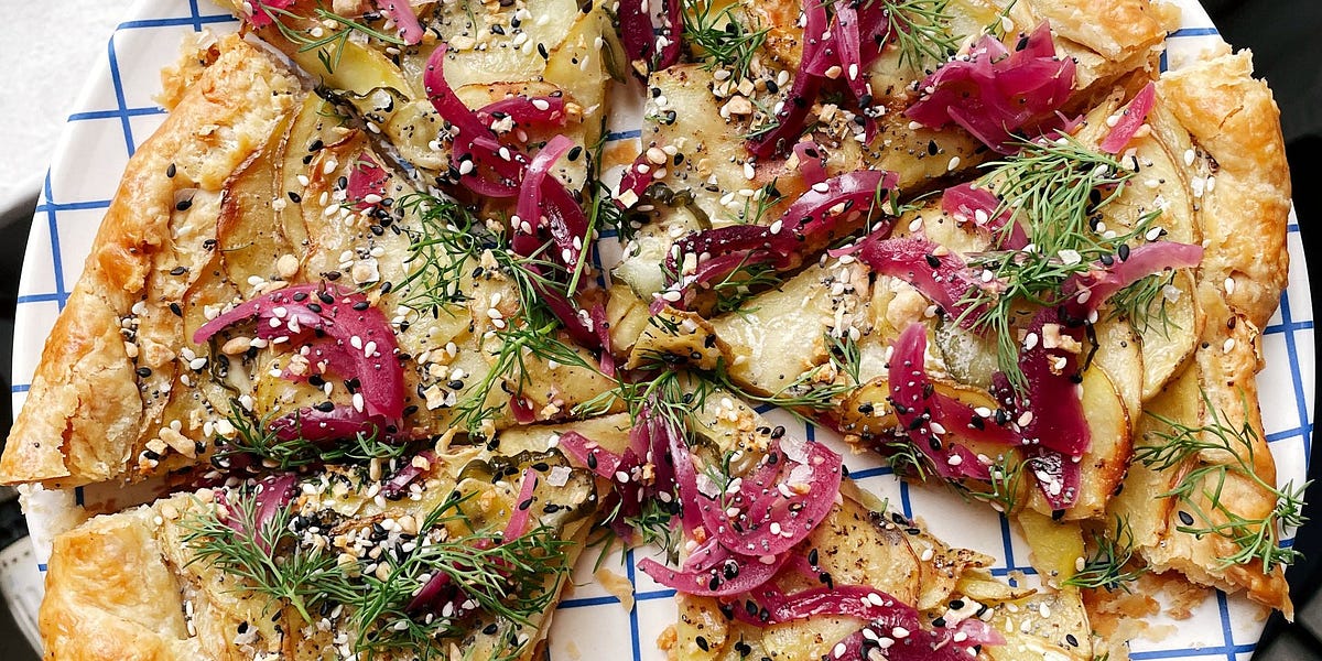 Potato and Pickle Galette — Darn Good by Devan Grimsrud