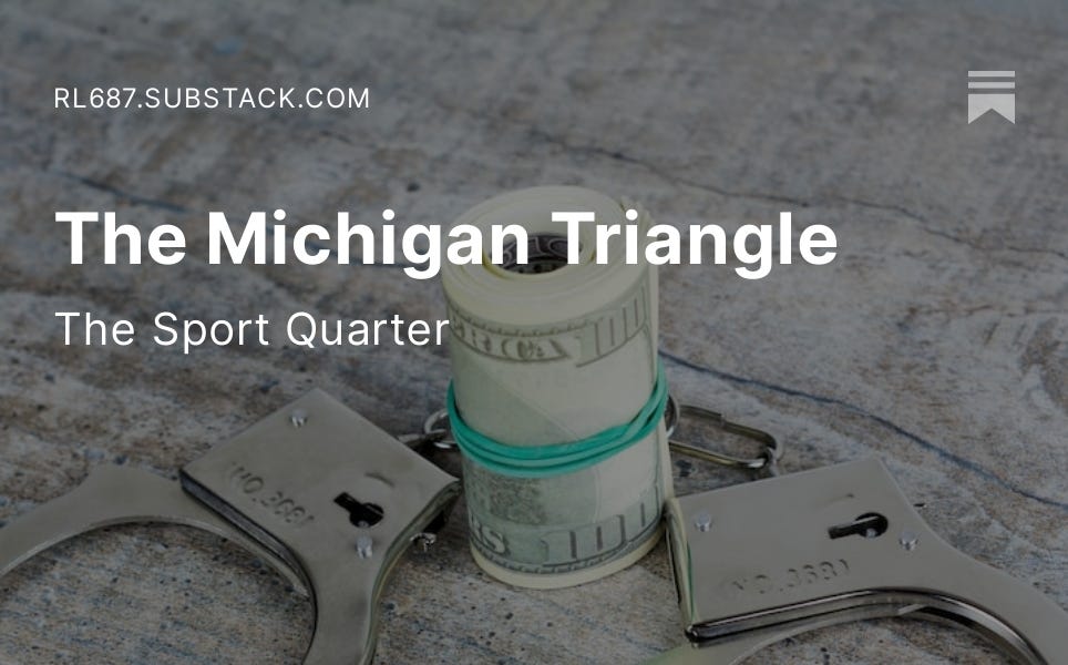 The Michigan Triangle by Rl Ellison The Sports Quarter