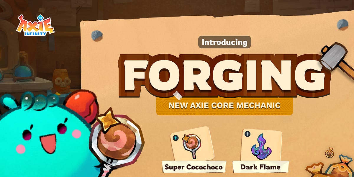 Forging happens in real time in App.axie!
