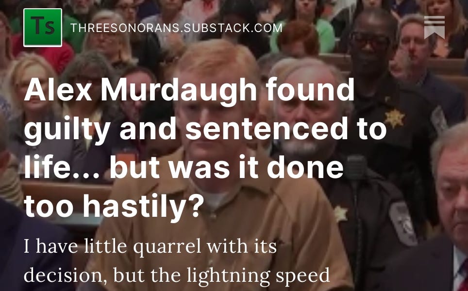 Alex Murdaugh found guilty and sentenced to life... but was it done too
