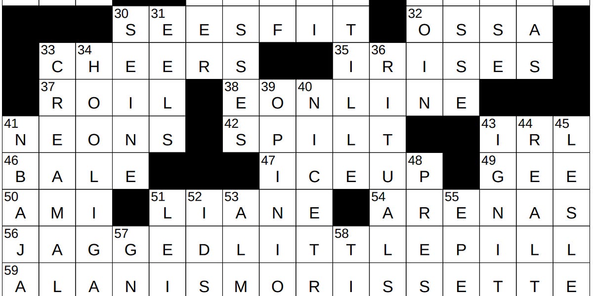 Alanis Morissette Was an NYT Crossword Clue This Week and It Made Me
