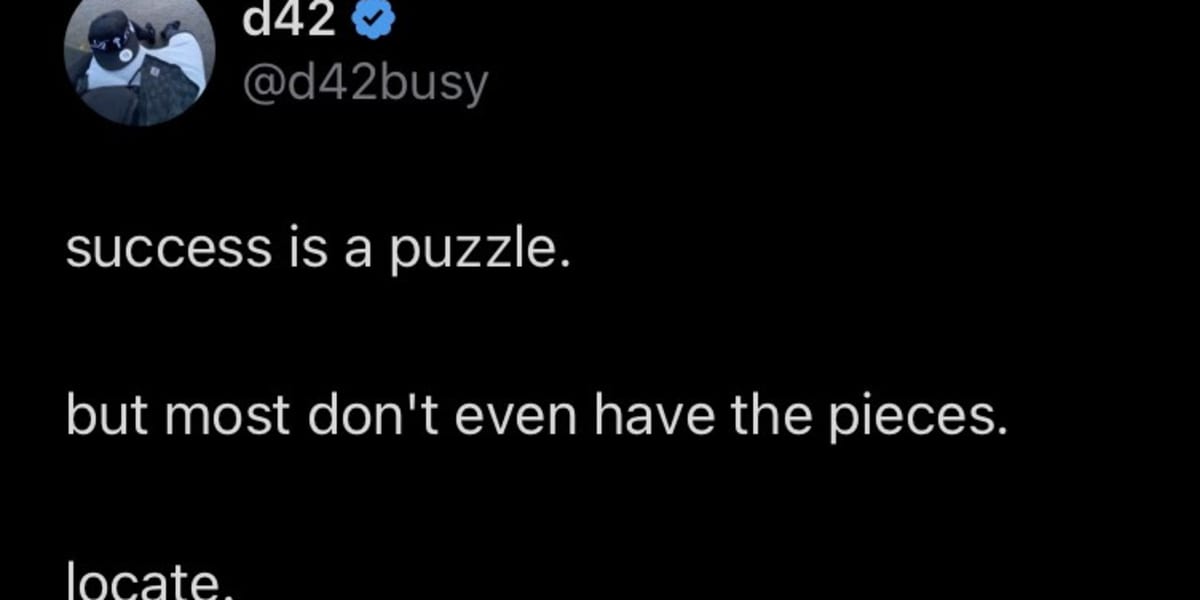 The Success Puzzle The 3 Missing Pieces. by d42 The Success Puzzle The 3 Missing Pieces. by d42