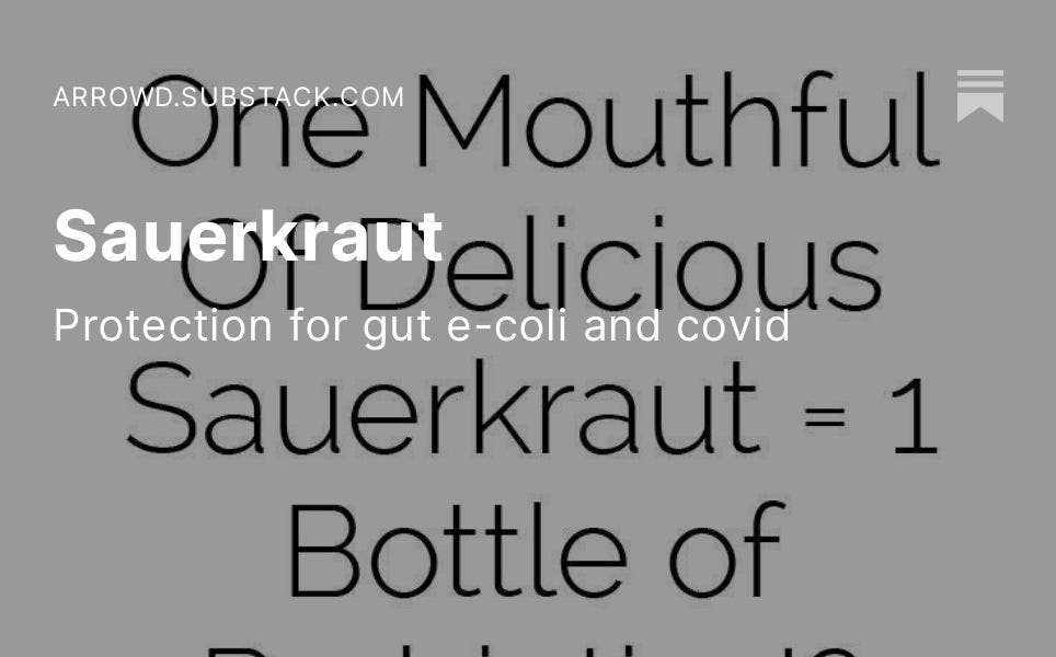 Sauerkraut Arrow’s Newsletter