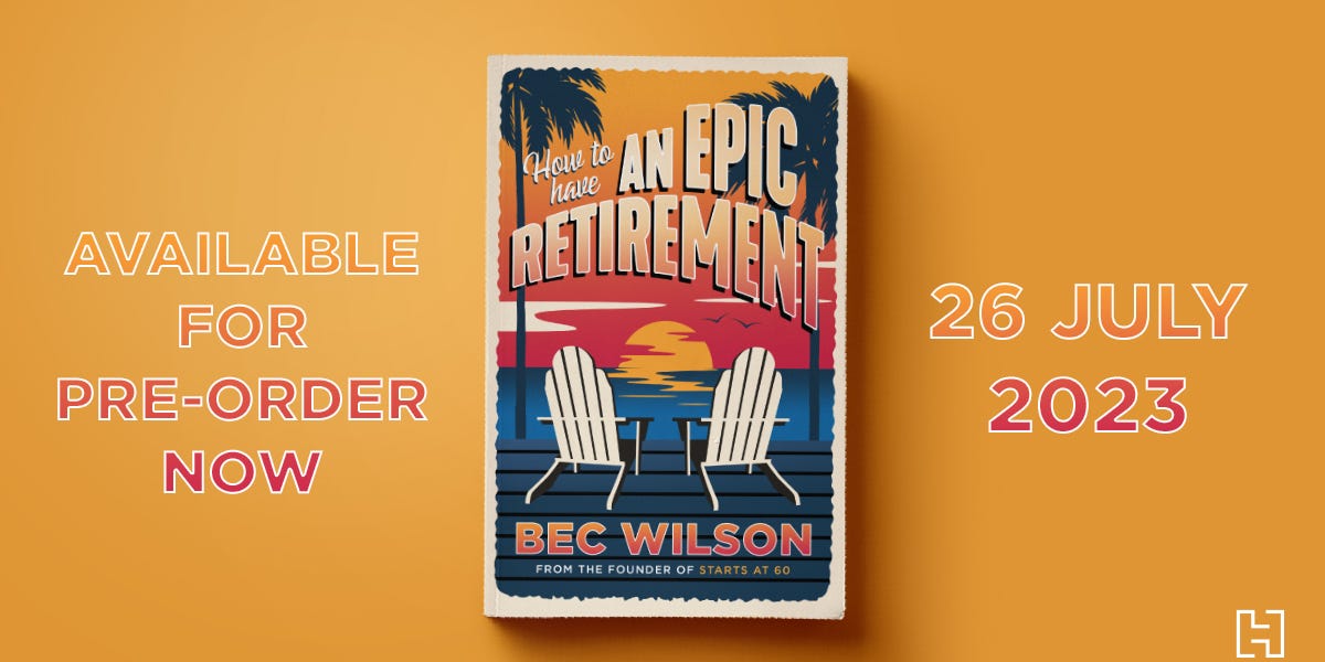 The cover revealed for how to have an epic retirement 
