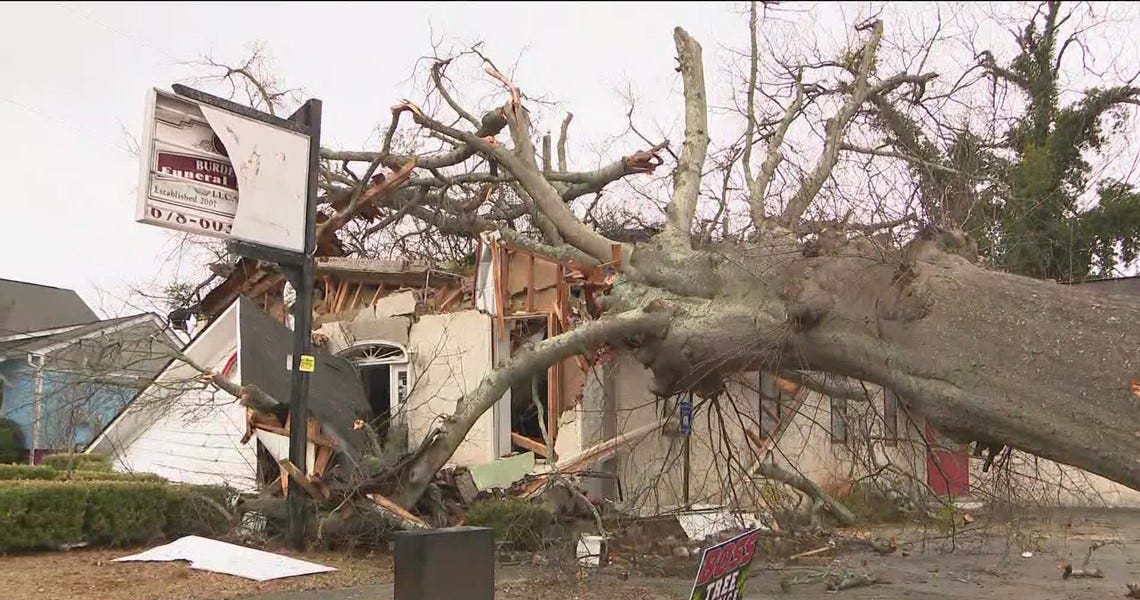 January 12th Tornado Touchdown in Griffin, GA.