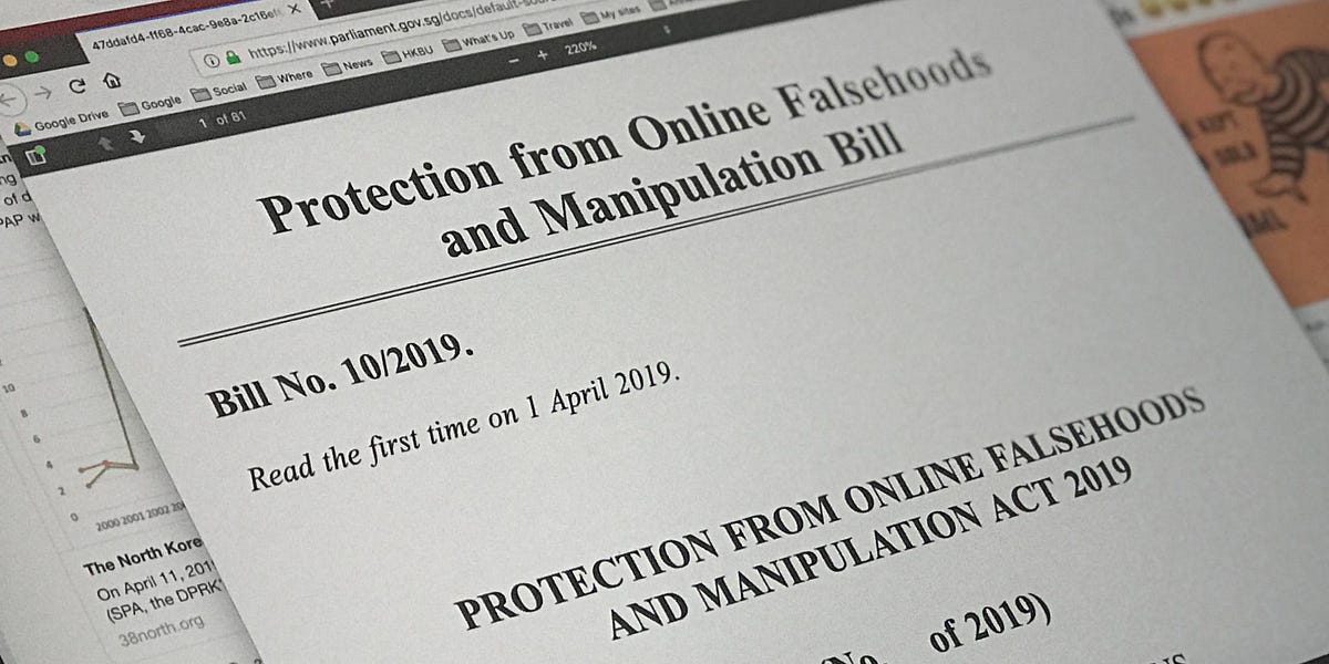 Singapore’s ‘Fake News’ Law: Targeting Critics, Opponents