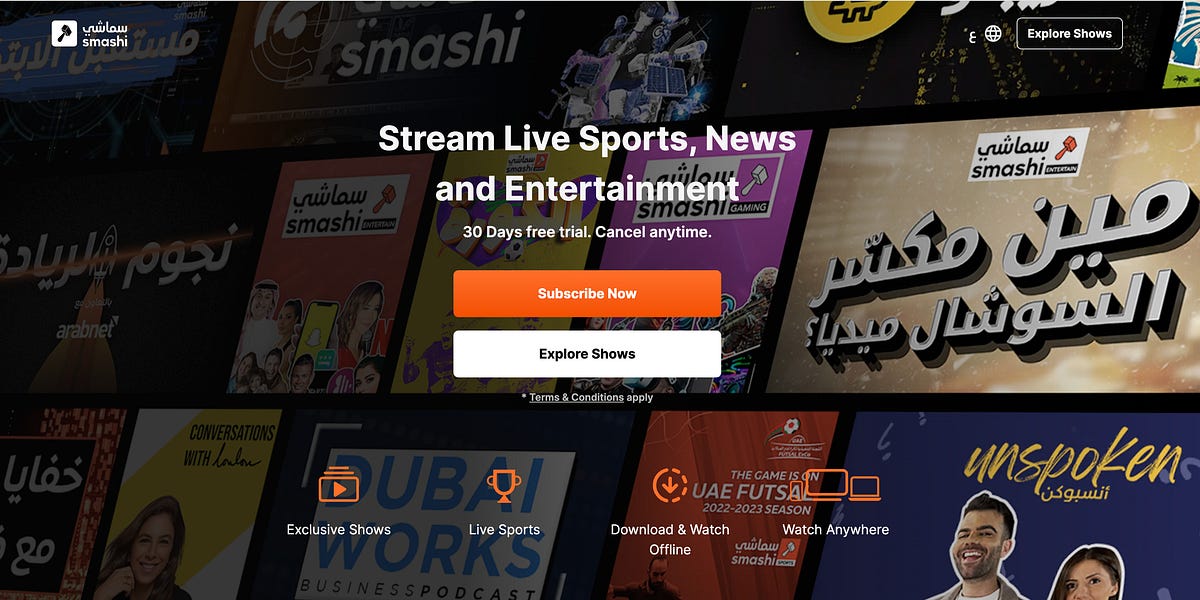 Smashi Sports A New Era of Local Live Sports Streaming in Middle East