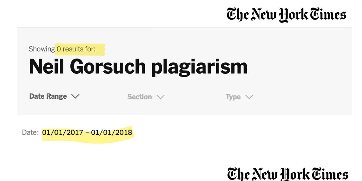 Heres How The New York Times Covered Plagiarism By A Trump Supreme 