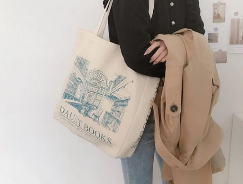 Book themed tote bags on sale