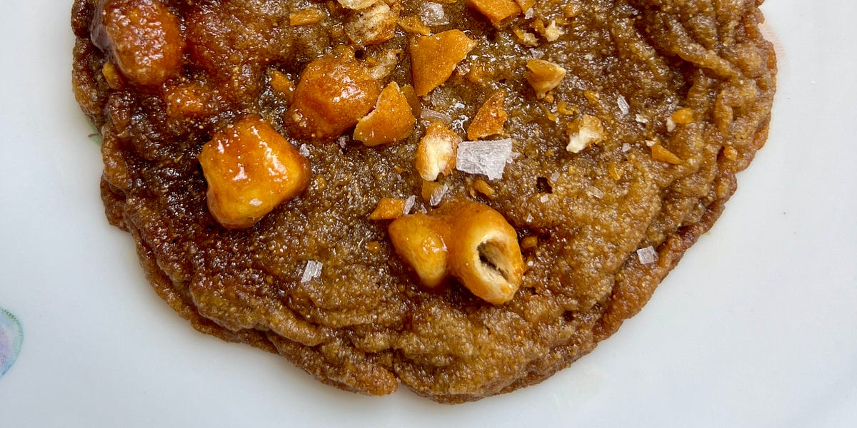 brown butter corn nut brittle cookies - by Amanda Rago
