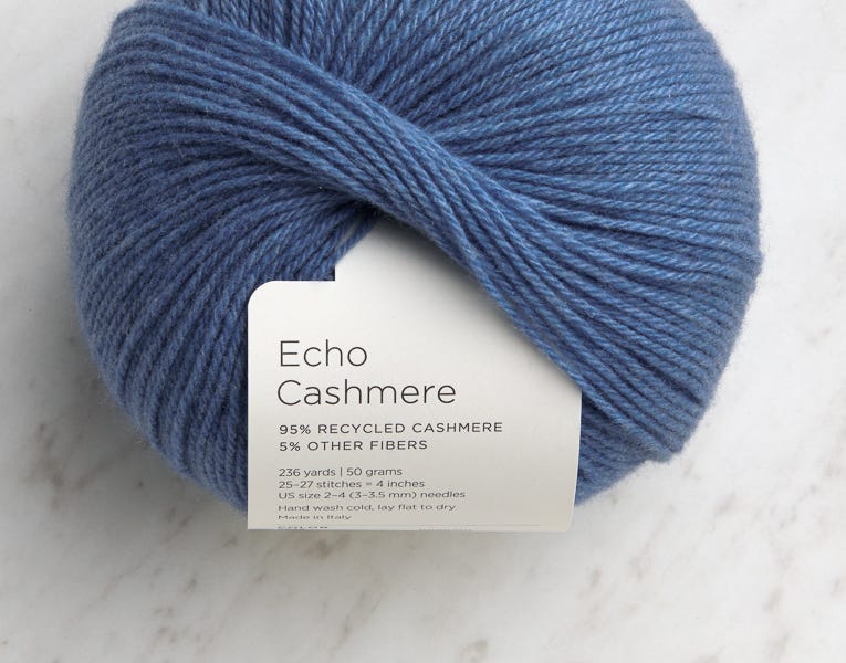 Knitting With Echo Cashmere - by Sandi Rosner - A Good Yarn