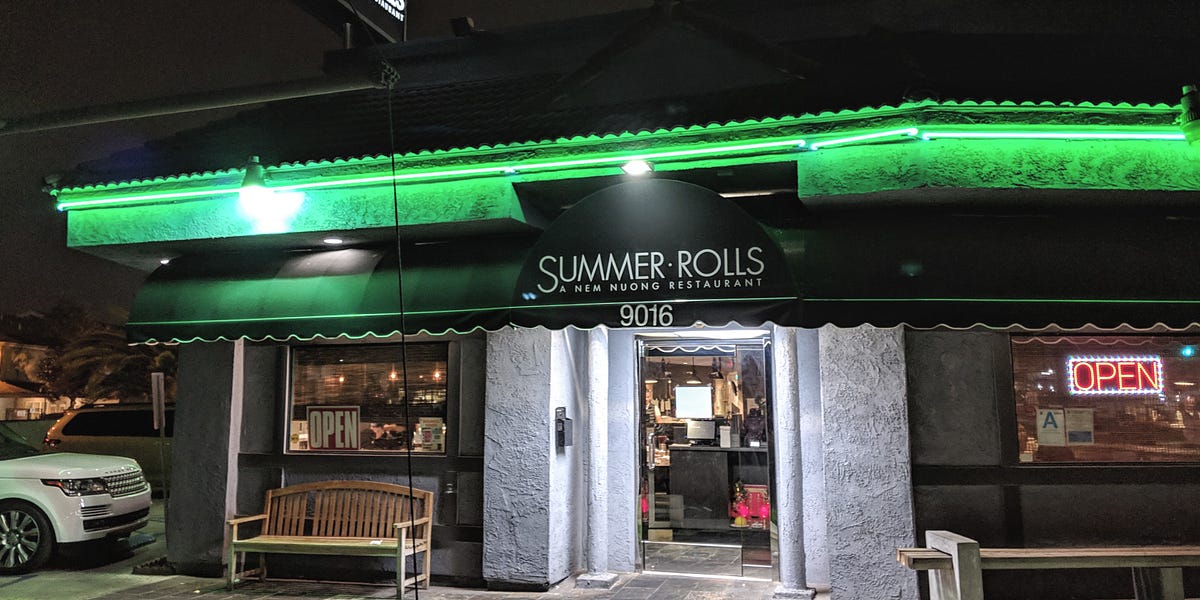Summer Rolls Vietnamese Nem Noung Restaurant Rosemead Los Angeles
