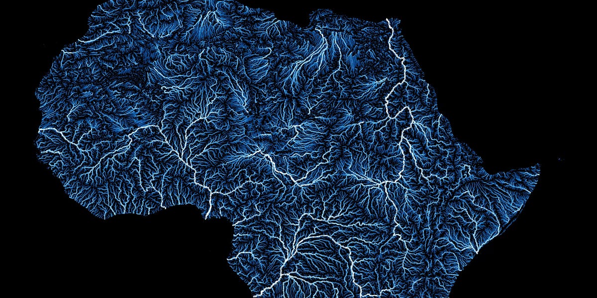 River Maps in Python - Tutorial - by Milan Janosov