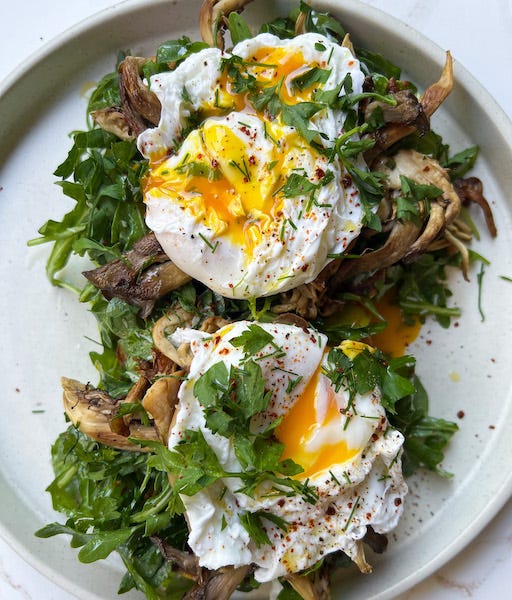 Savory Mushroom French Toast - by Carina Wolff