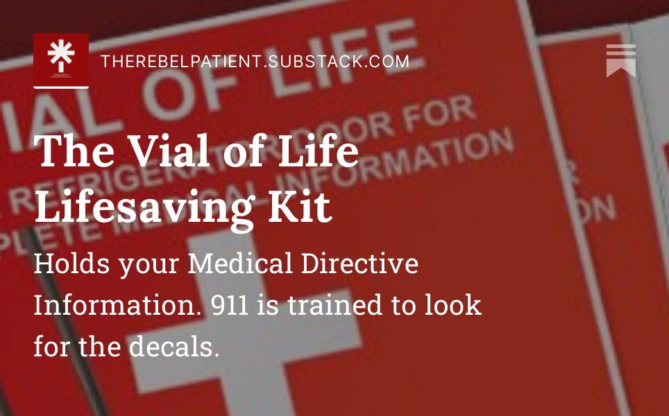 The Vial of Life Lifesaving Kit by Dr Margaret Aranda
