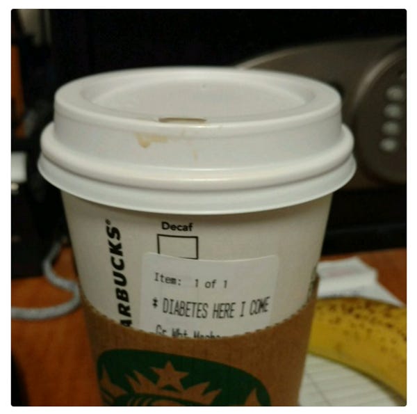 Maybe Don't Joke About Customers Getting Diabetes, Starbucks Baristas