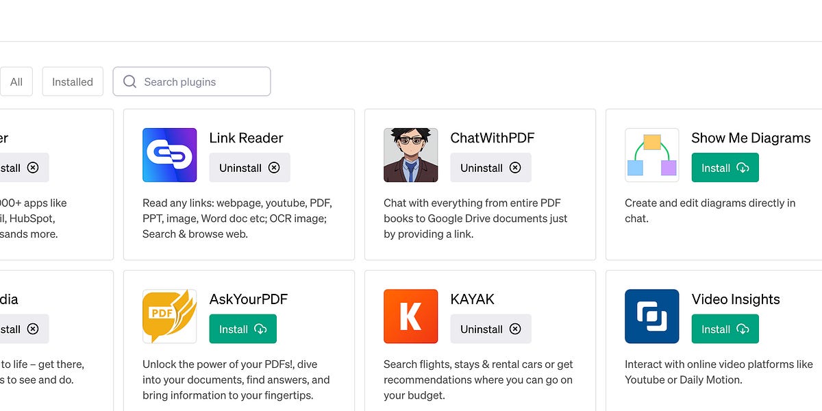 Boost ChatGPT with new plugins 🚀 - by Jeremy Caplan