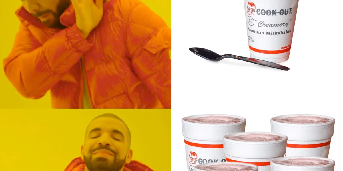 Declaring your favorite Cook Out shake is for amateurs. True pros mix them.