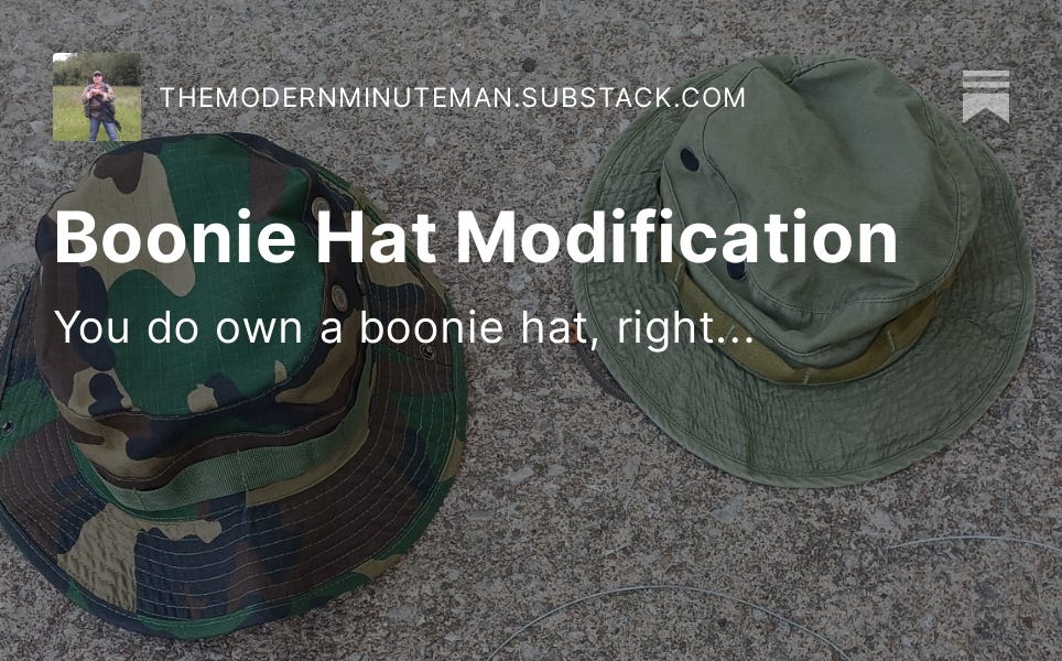 Boonie hat modification online