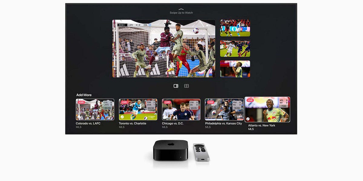 New Apple TV 4K update lets you watch four sports streams at once