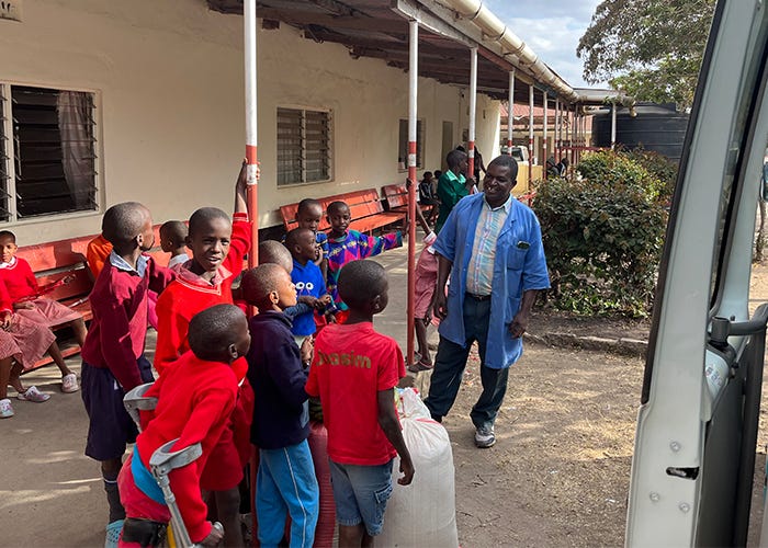 disability AIC Kajaido braces calipers wheelchairs polio kenya