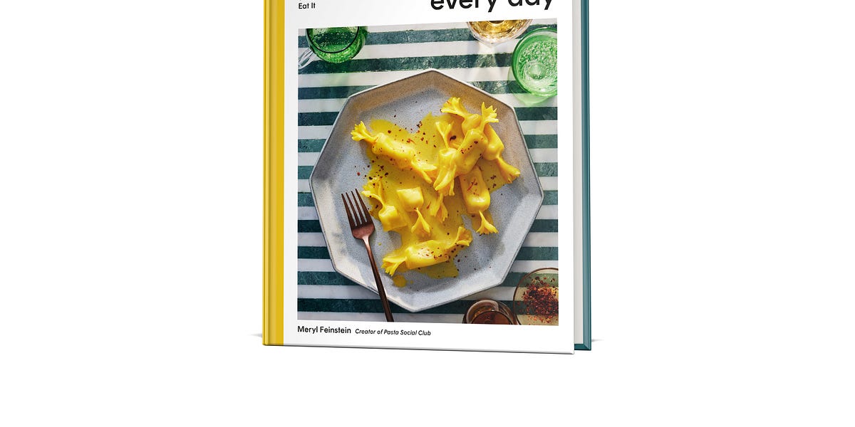 meet my first cookbook, pasta every day