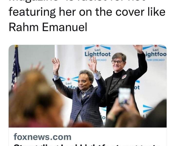BREAKING: Leftist Loser Lori Lightfoot Laments Loudly About Racism