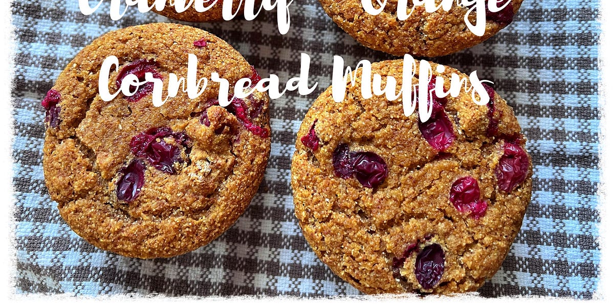 Cranberry Orange Cornbread Muffins Recipe