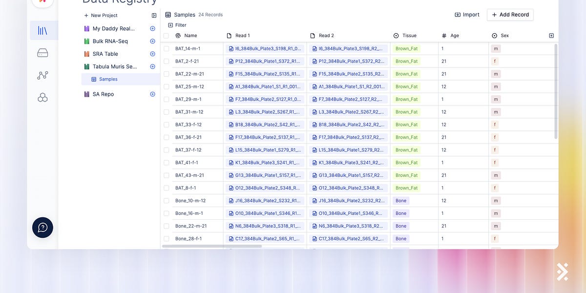 Latch Registry An integrated database for multiomics
