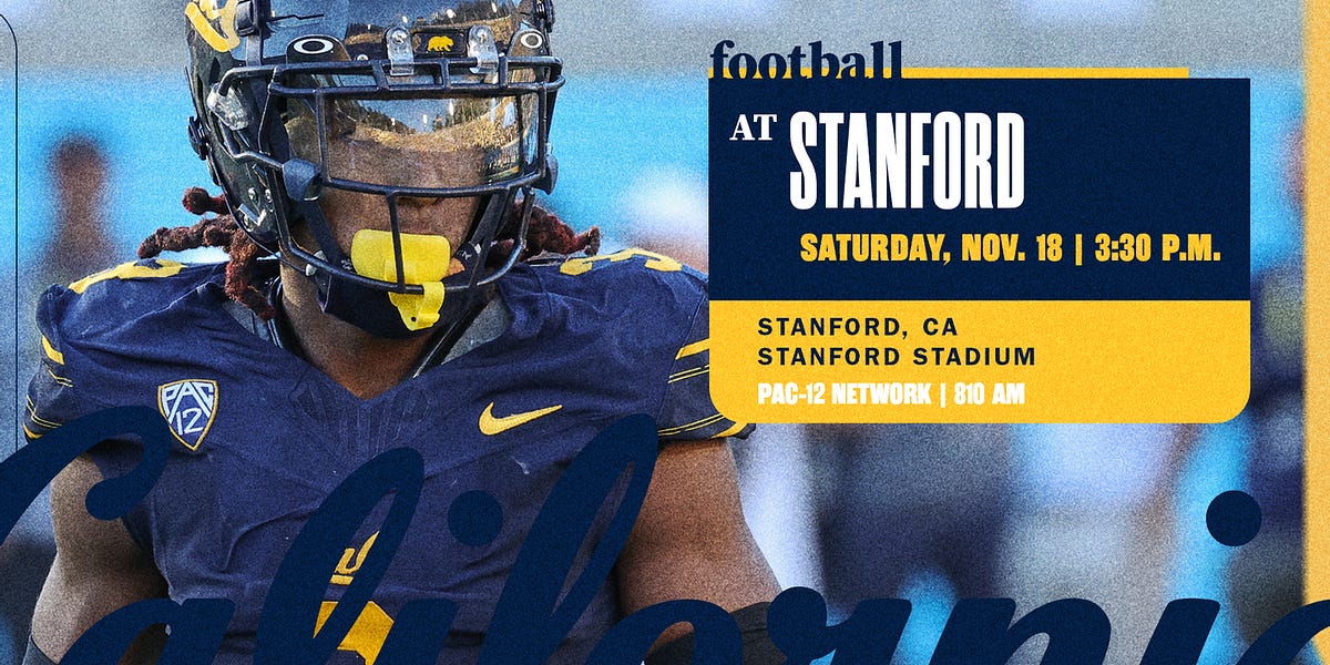 How to Watch Cal v. Stanford College Football (The Big Game) Live