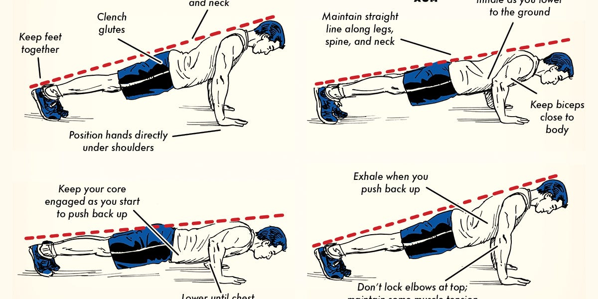Post pushup top