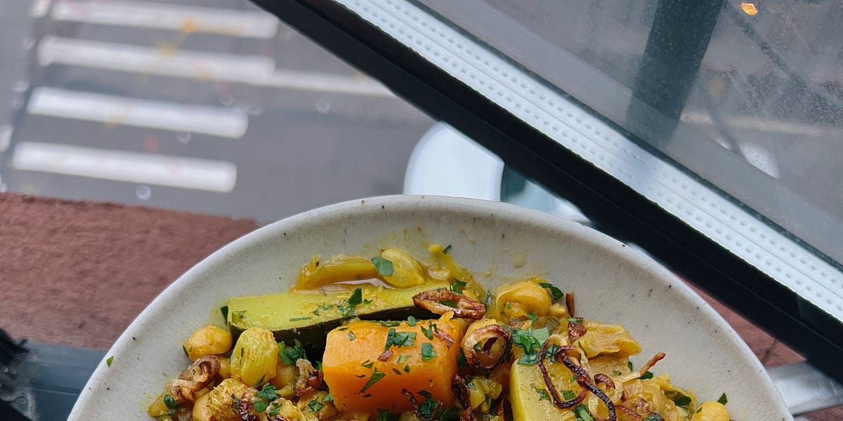 vegetable and chickpea tagine by Sydney