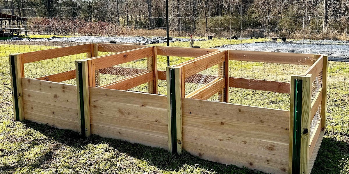 BEST EVER 3-bay compost bin - by Michelle Aronson