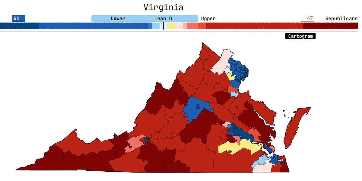 11/1/2023 VA Senate moves to Likely D, and our FINAL Bang for Your