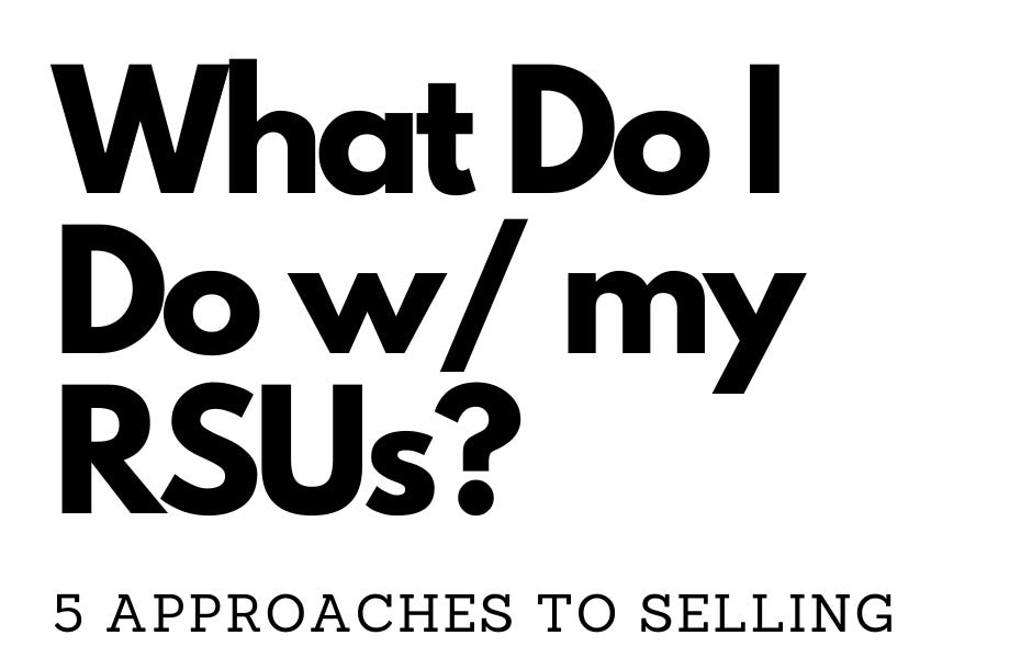 How to Approach Selling RSUs and Dealing With Wash Sales