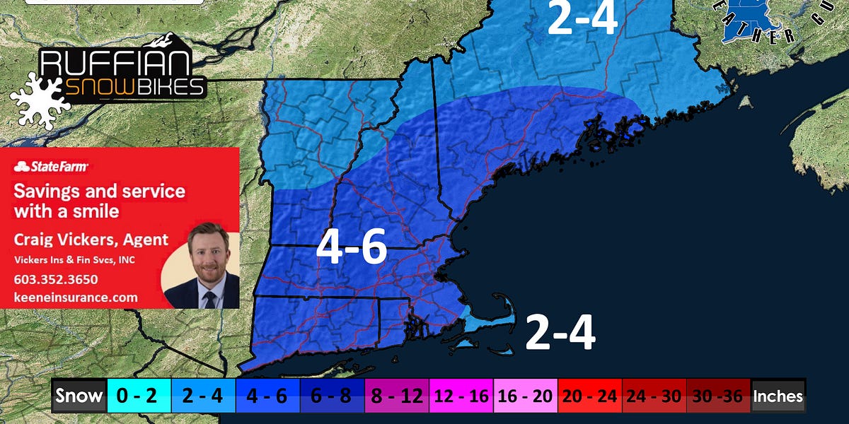 TUESDAY UPDATE New England Weather Guy