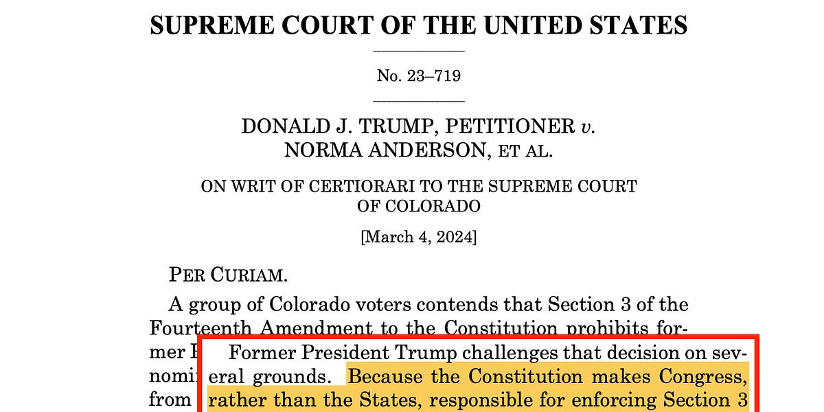 Supreme Court 9 0 says Colorado can #39 t kick Trump off ballot