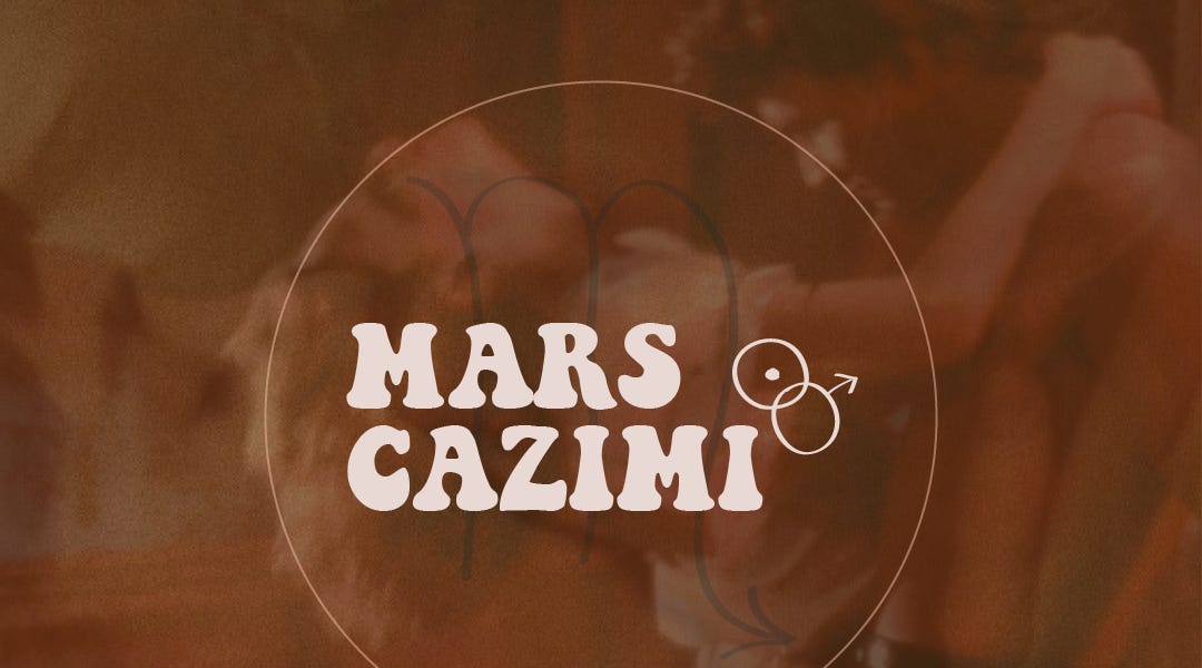 Mars cazimi Mars f*cks the sun