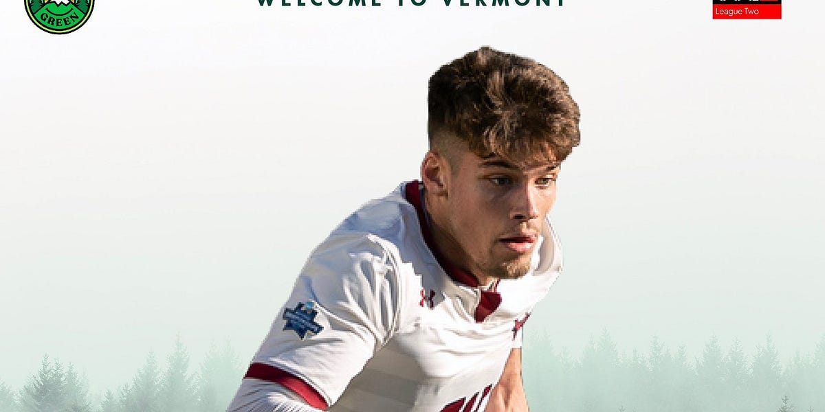 Vermont Green FC Sign Sporting CP Youth Product