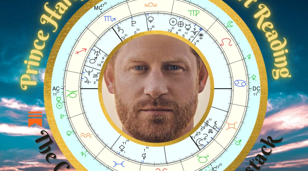 Prince Harry's Astrological Chart + Transits