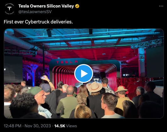 Tesla Officially Delivers First Cybertrucks