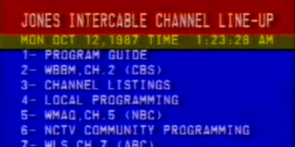 Cable Channel Guide from 1987 (Telaction Coming Soon!)