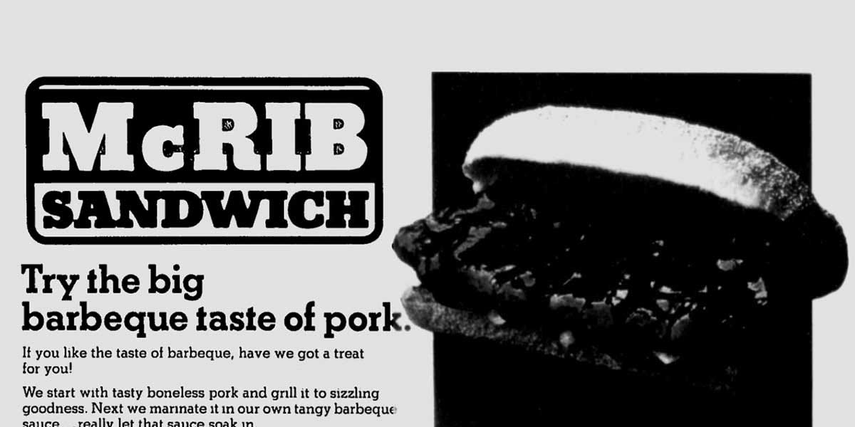The History of the McRib The Retroist