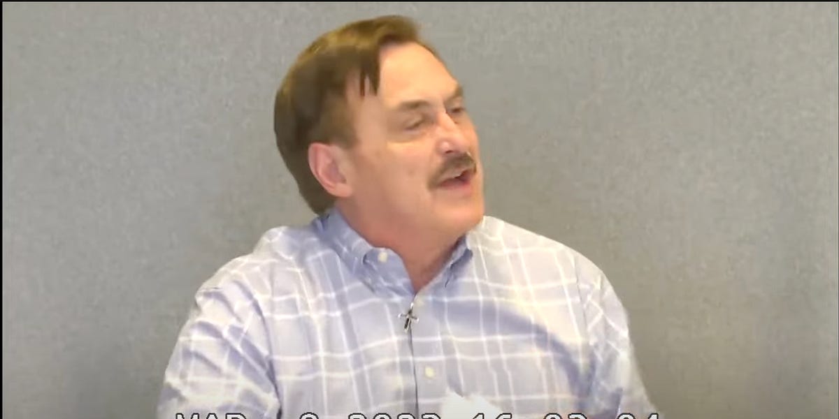 Let's All Enjoy This Video Of Mike Lindell Freaking Out Over Lumpy Pillows