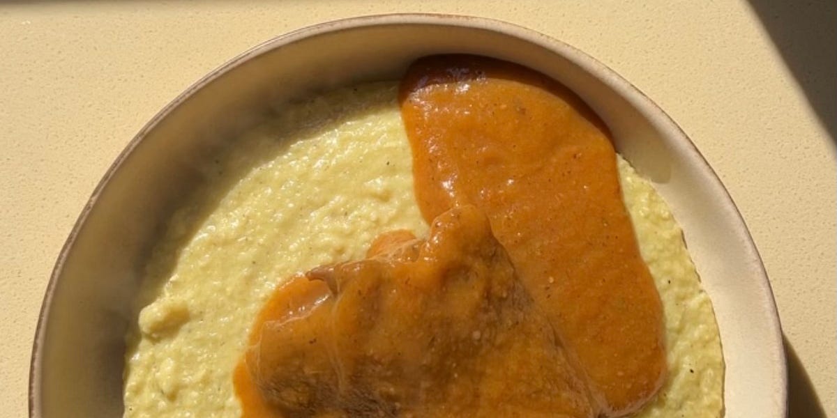 Coconut Curry Grits Flavor Garden by Roti Brown