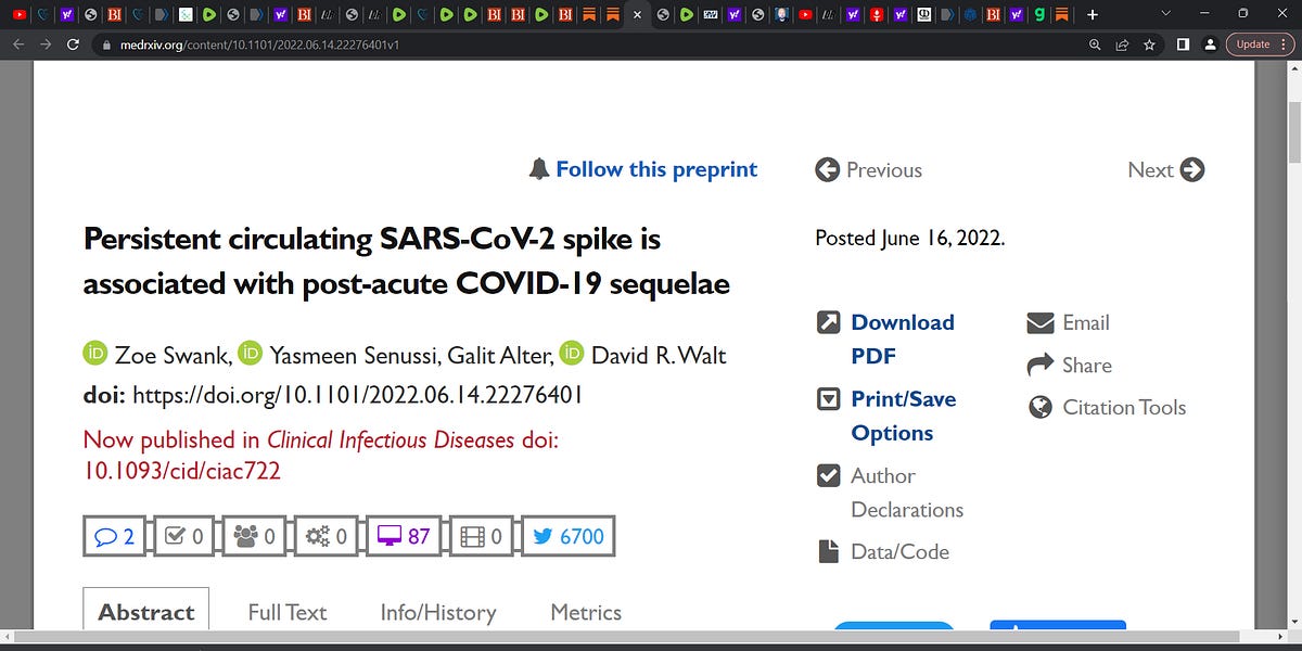 Did Swank et al clue us into #39 LONG COVID #39 and the persistence in