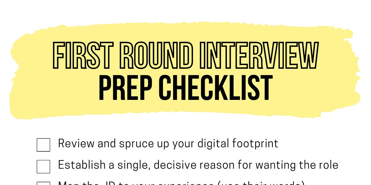 How to pass any first-round interview (even in a terrible talent market)
