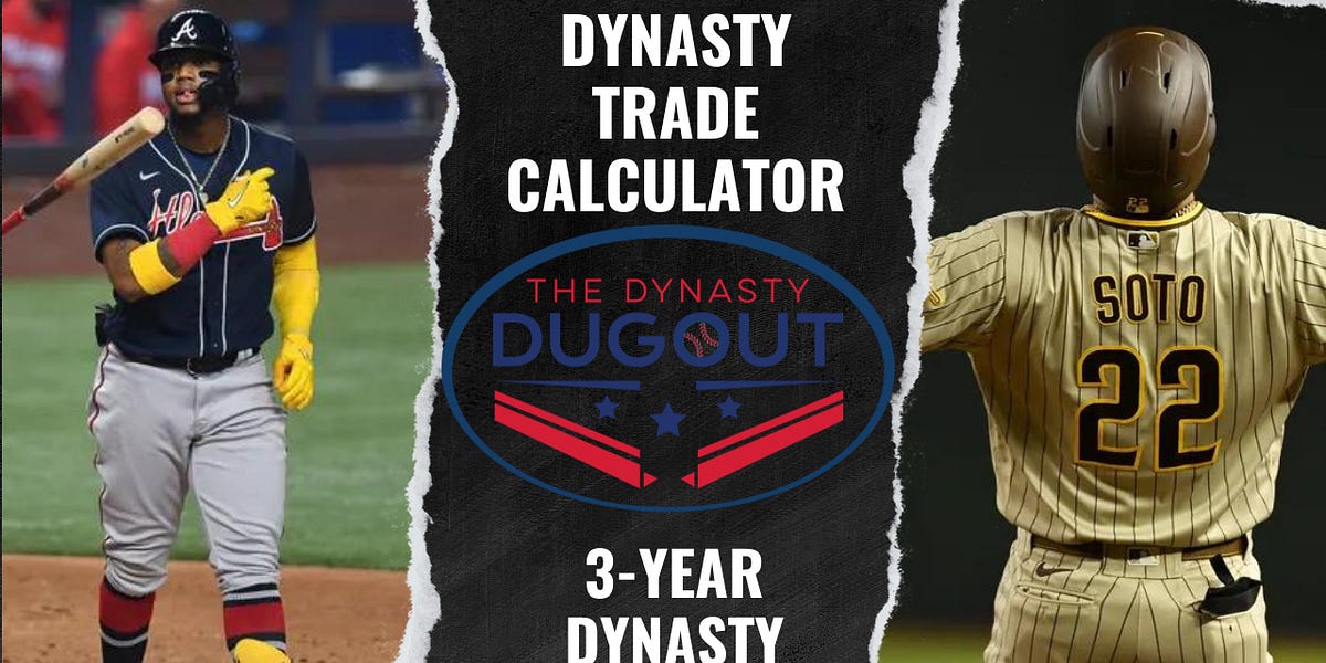 2024 Dynasty Fantasy Baseball Trade Calculator 3 Year Projections